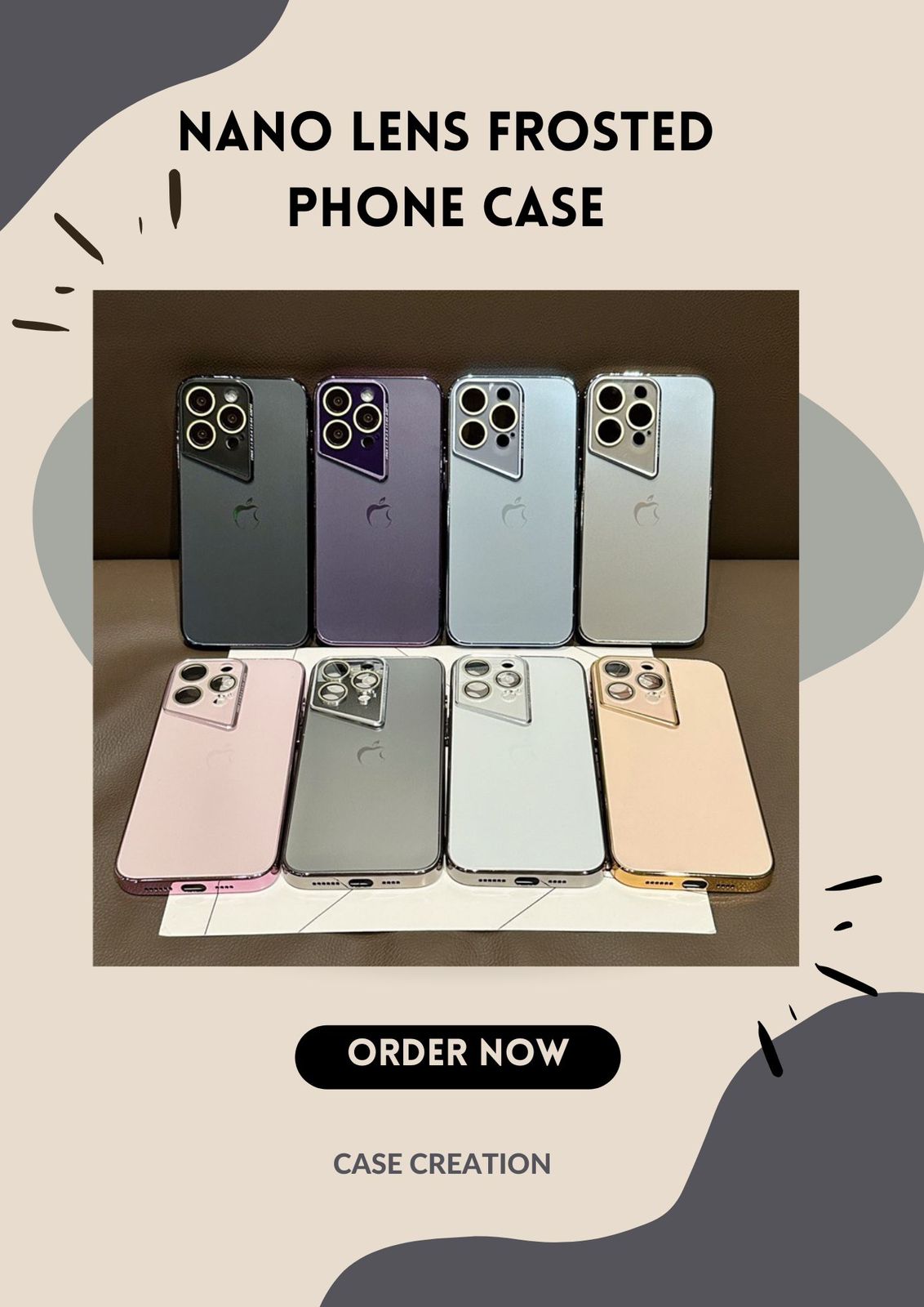 Nano Prismatic Lens Frosted Fibre Glass Porshe Phone with Camera Case